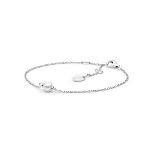 Bratara perla naturala alba pe lantisor argint DiAmanti SK22384B_W-G (Argint 925‰ 1,2 g.)